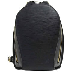 Louis Vuitton Mabillon Black Epi Leather Backpack Bag