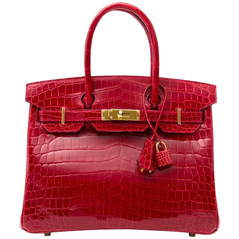 Hermès Birkin 30 Crocodile Niloticus Braise GHW Bag at 1stDibs hermes