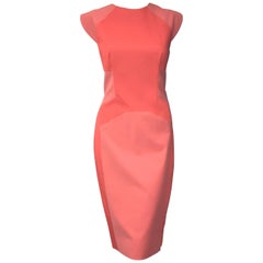 Luscious Lela Rose Orange & Peach Sleeveless Dress