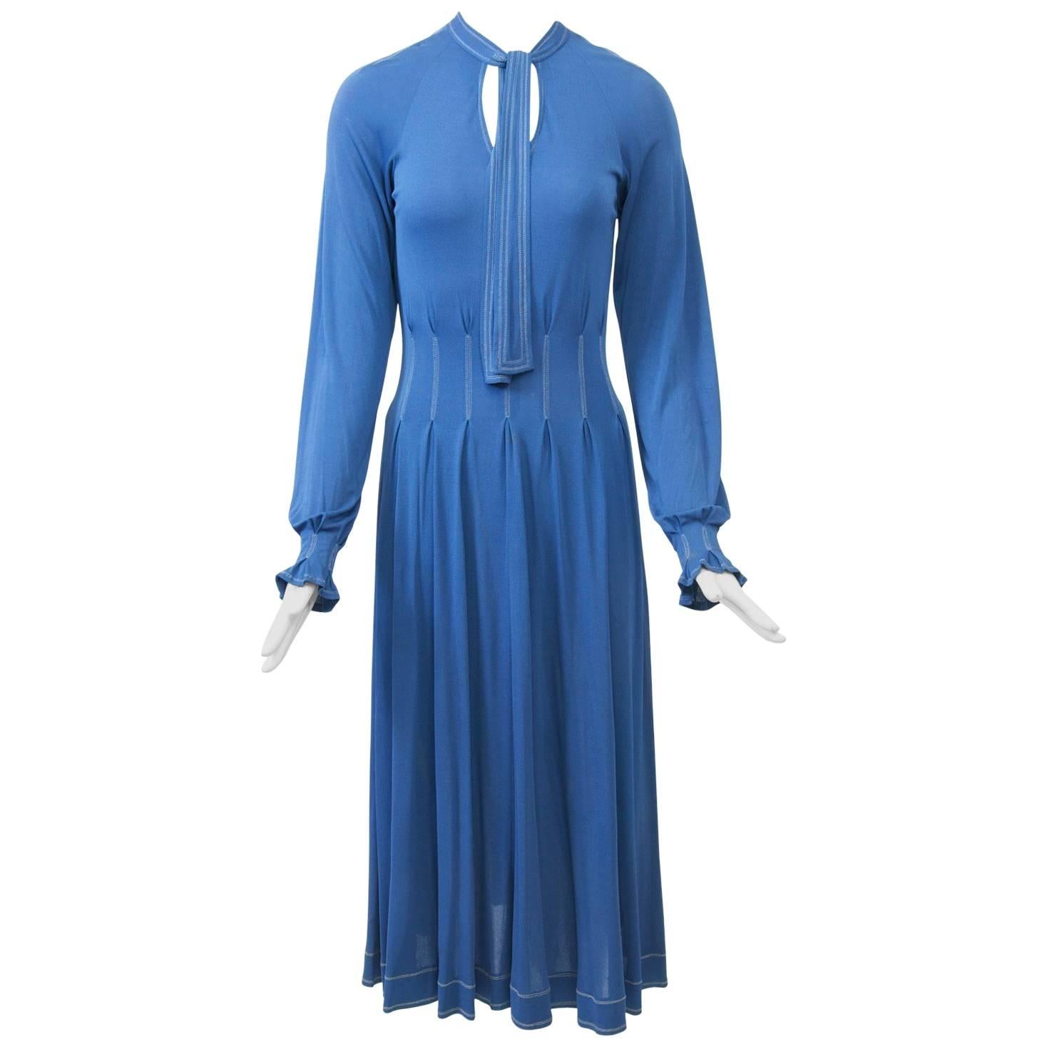 Jean Muir Blue Dress