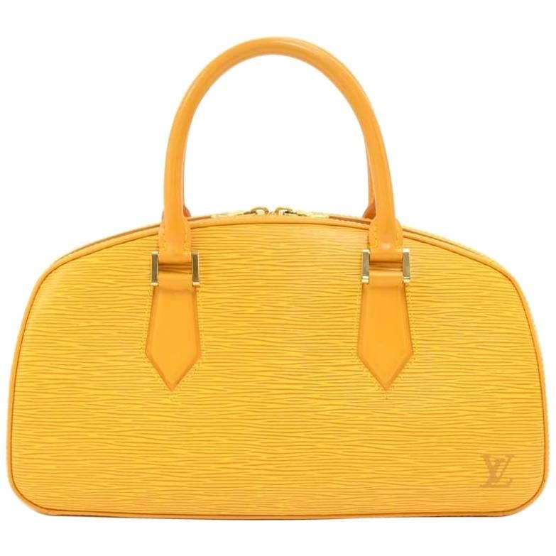 Louis Vuitton Jasmin Yellow Epi Leather Hand Bag 