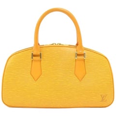 Louis Vuitton Jasmin Yellow Epi Leather Hand Bag 