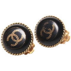 Chanel Vintage Clip On Earrings