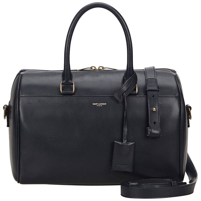 Yves Saint Laurent Ysl Navy Blue Classic Duffel 6 Bag