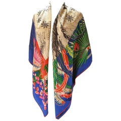 Hermes Mythiques Phoenix Cashmere and Silk Shawl