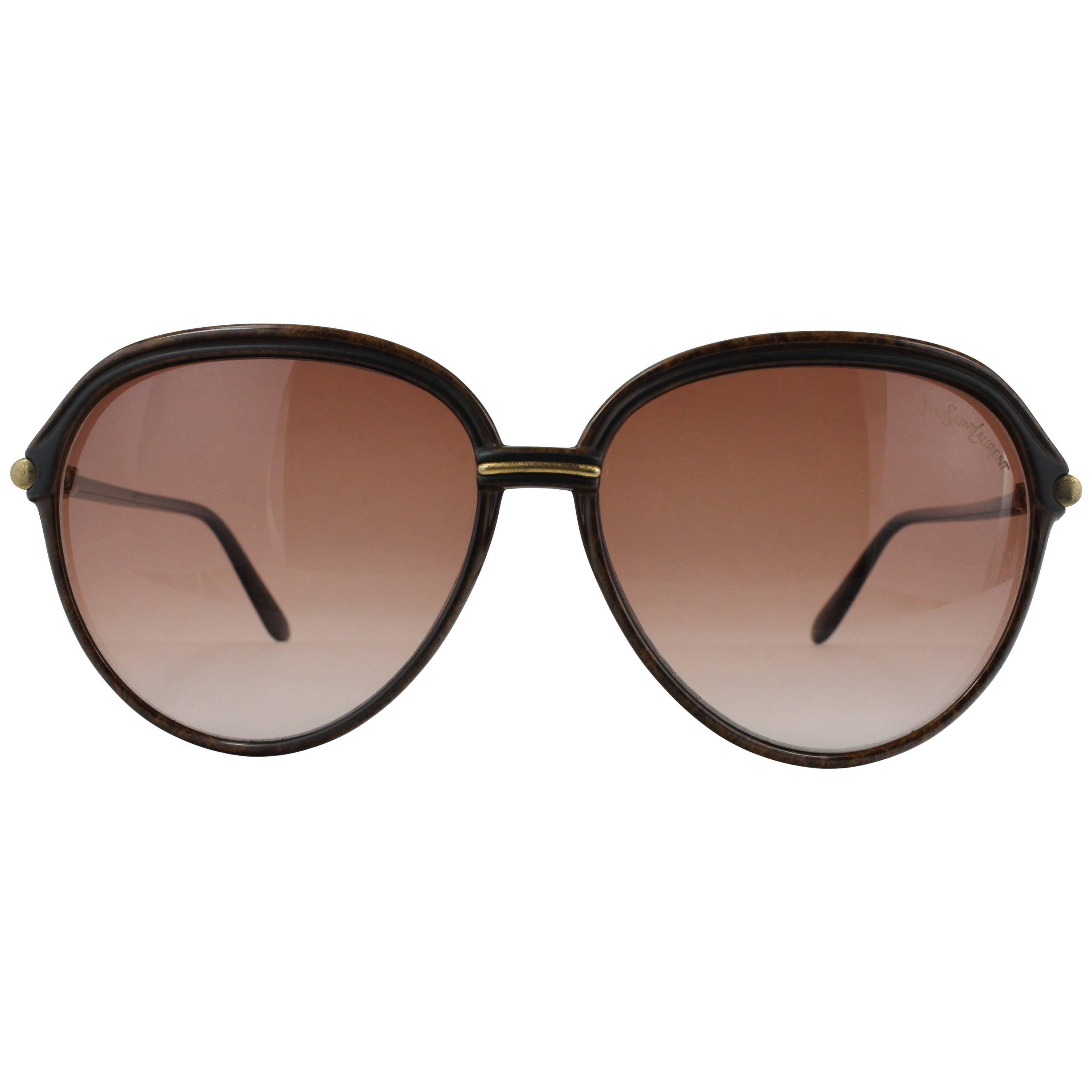 Yves Saint Laurent Sunglasses 8571-8, 1980s  For Sale