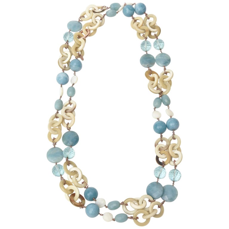 Rose gold italian horn necklace Clearance