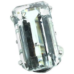 Silver Topaz in Sterling Silver Ring