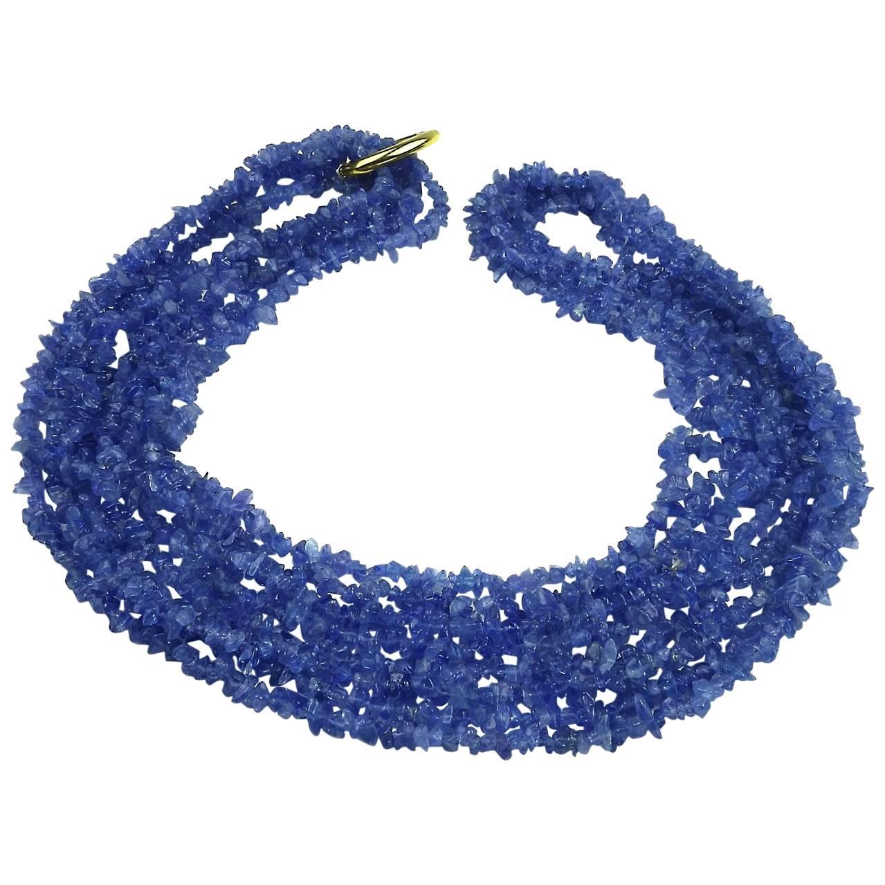 Tanzanite 34 Inch Necklace