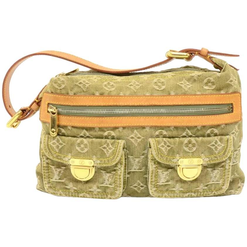 Louis Vuitton 2006 Monogram Denim Baggy PM - Green Shoulder Bags, Handbags  - LOU523983