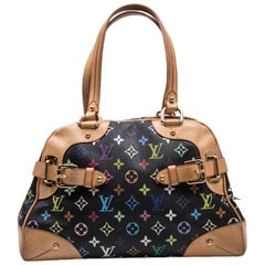 LOUIS VUITTON Murakami Bag in Monogram Coated and Cowhide Trim