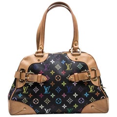 LOUIS VUITTON Murakami Bag in Monogram Coated and Cowhide Trim