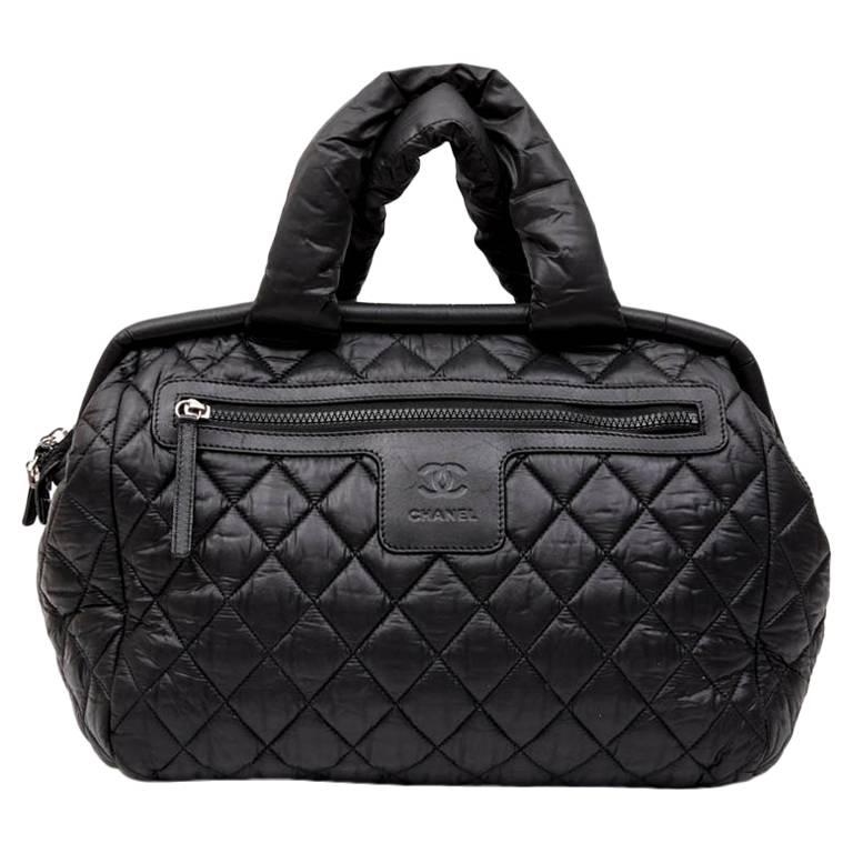 chanel fabric quilted bag
