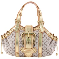 Louis Vuitton Theda Gold and Beige Ecru Canvas Leather Bag GM, 2004 For  Sale at 1stDibs