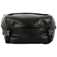 Prada Double Buckle Flap Camera Bag Soft Calfskin Medium