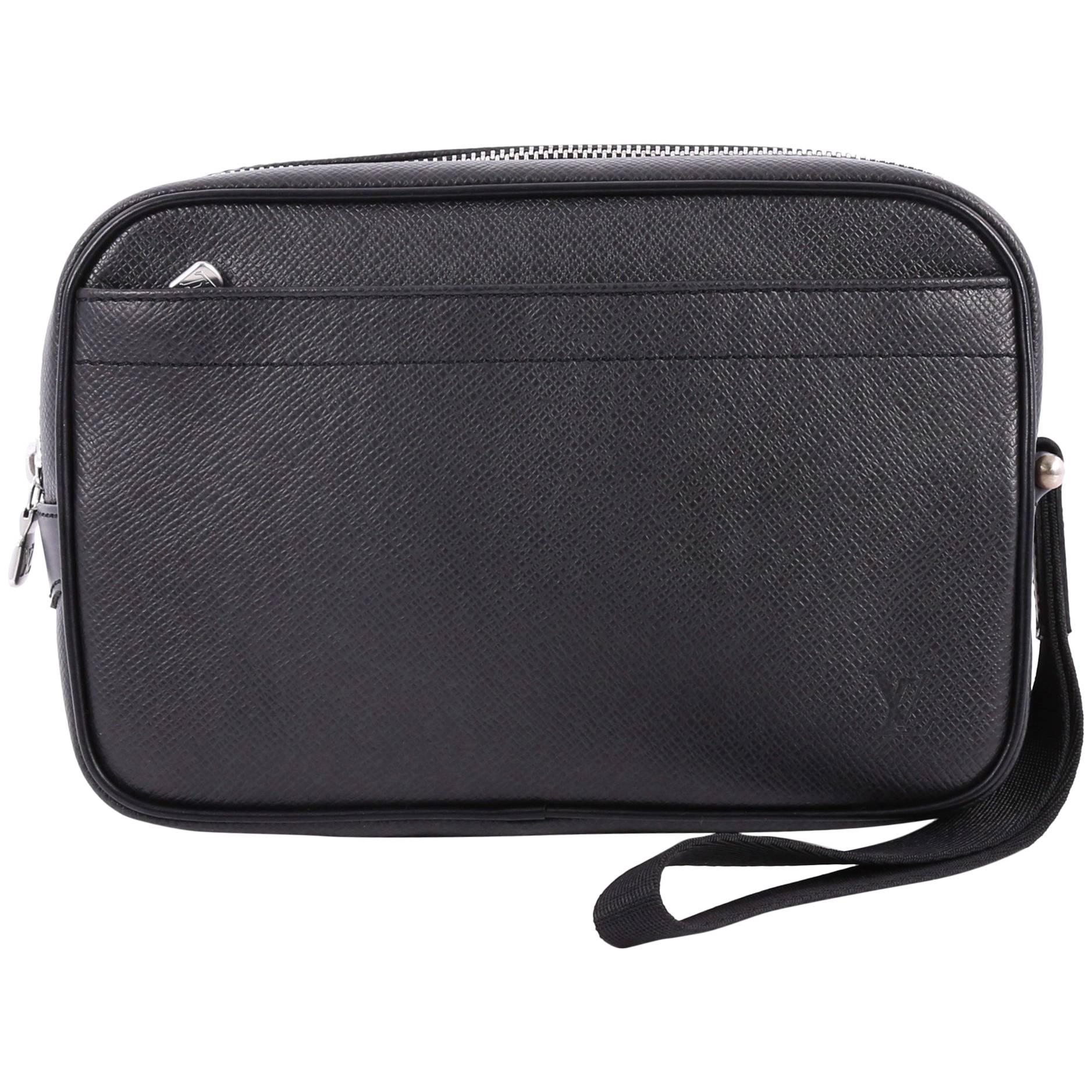 Louis Vuitton - Authenticated Apollo Pochette Bag - Cloth Black for Men, Very Good Condition