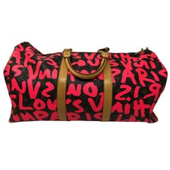 LOUIS VUITTON Keepall 50 Monogram Graffiti Green Duffle Bag –  Debsluxurycloset