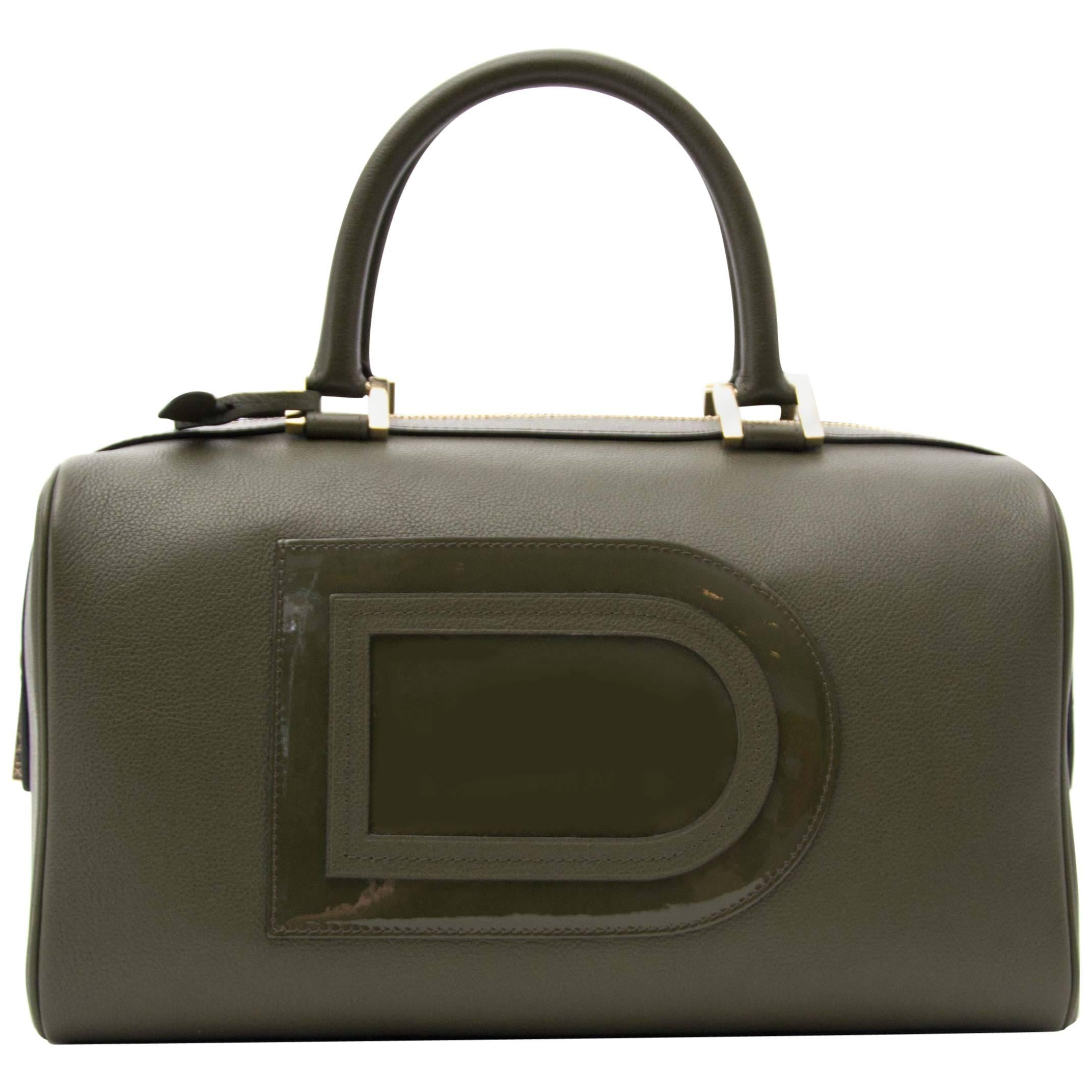 Delvaux Louise Boston Allure Olive Green handbag