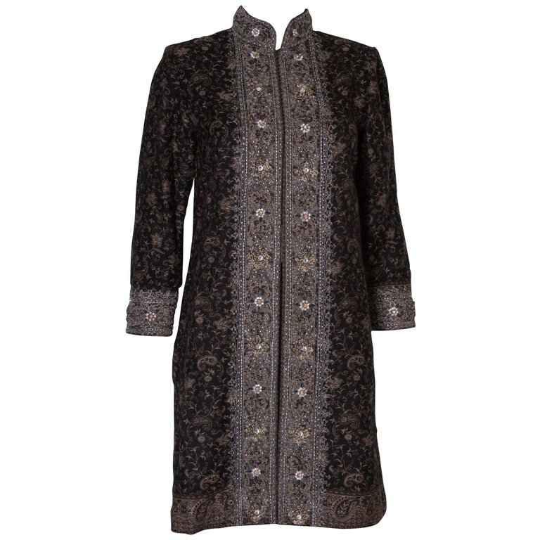 A Vintage 1990s Indian embroidered Evening Jacket For Sale at 1stDibs