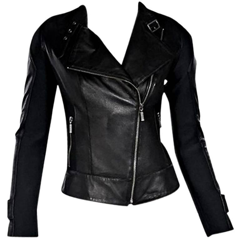Black Barbour Leather Jacket For Sale at 1stdibs