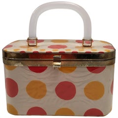 Retro Lucite and Polka Dot 1960's Purse