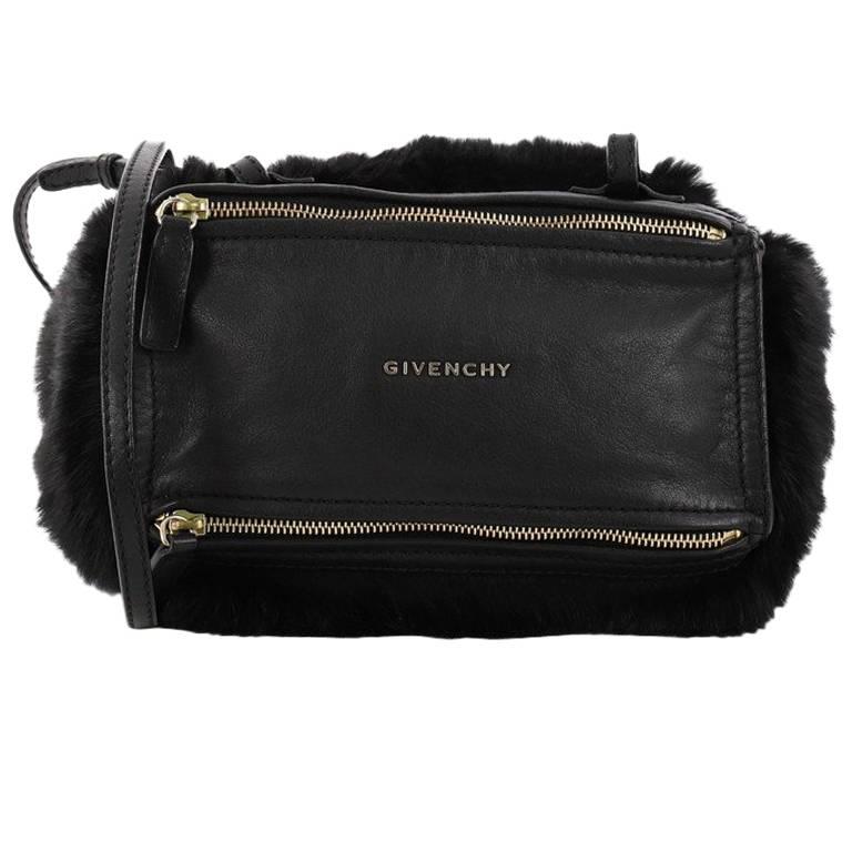 Givenchy Pandora Bag Leather and Fur Mini