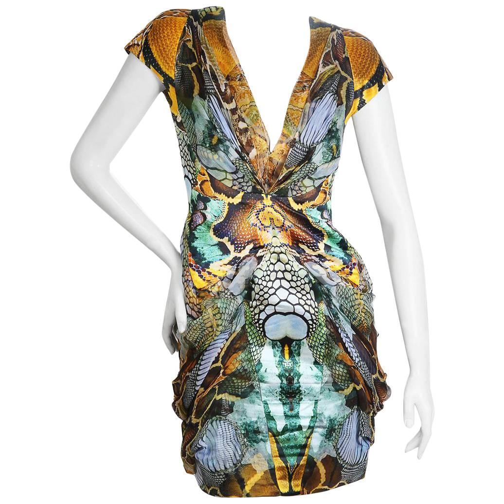 Alexander McQueen "Atlantis" Insect / Reptile Print Dress, Spring 2010 