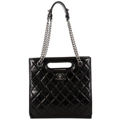 Chanel Boy Shopper Quilted Glazed Calfskin Small