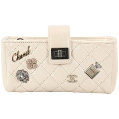 Chanel Lucky Charms Reissue Chain Phone Holder Crossbody Bag Quilted Aged
