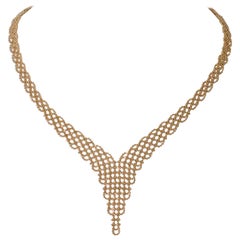 Gold Mesh Necklace