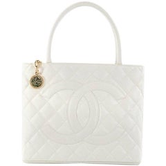 Chanel Medallion Tote Quilted Caviar