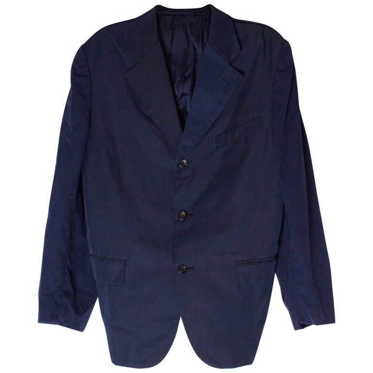 A Vintage Navy Comme des Garcons Homme Plus Jacket For Sale at 1stDibs
