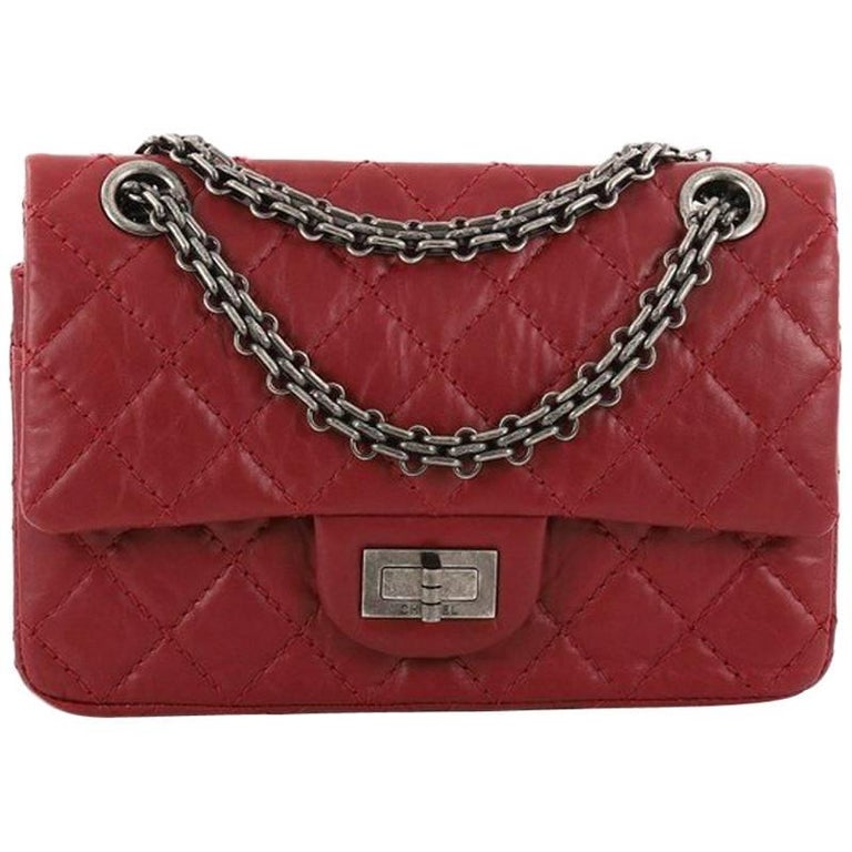 Chanel Reissue 2.55 Handbag Quilted Aged Calfskin 224 at 1stDibs