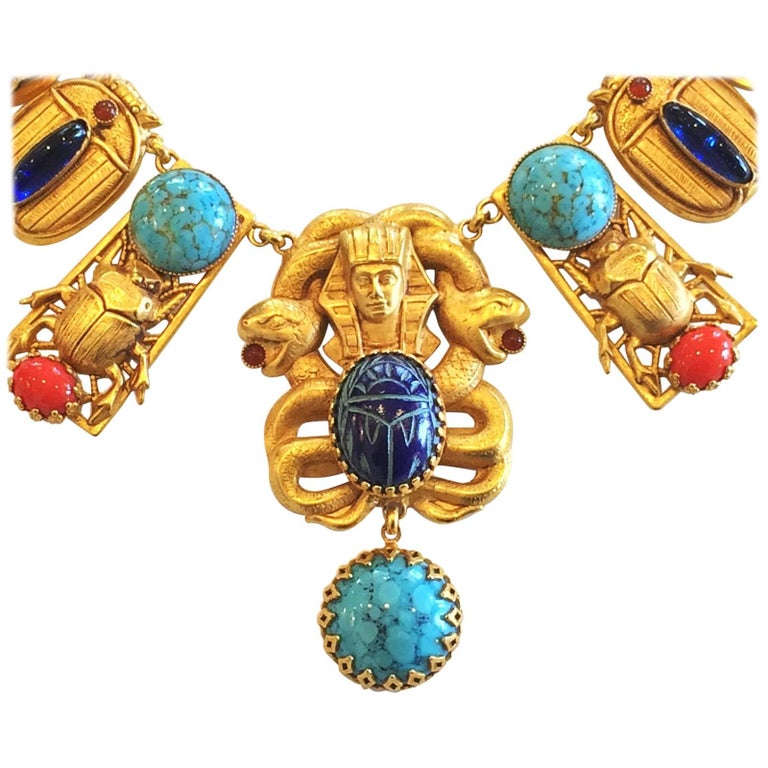 Askew of London Egyptian Revival Necklace at 1stDibs