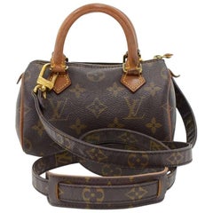 Vintage Louis Vuitton Mini Speedy Sac HL Monogram Canvas Hand Bag + Strap