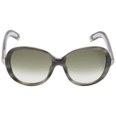 New Chloe Horn Tortoise With Lucite Sunglasses With Box & Case