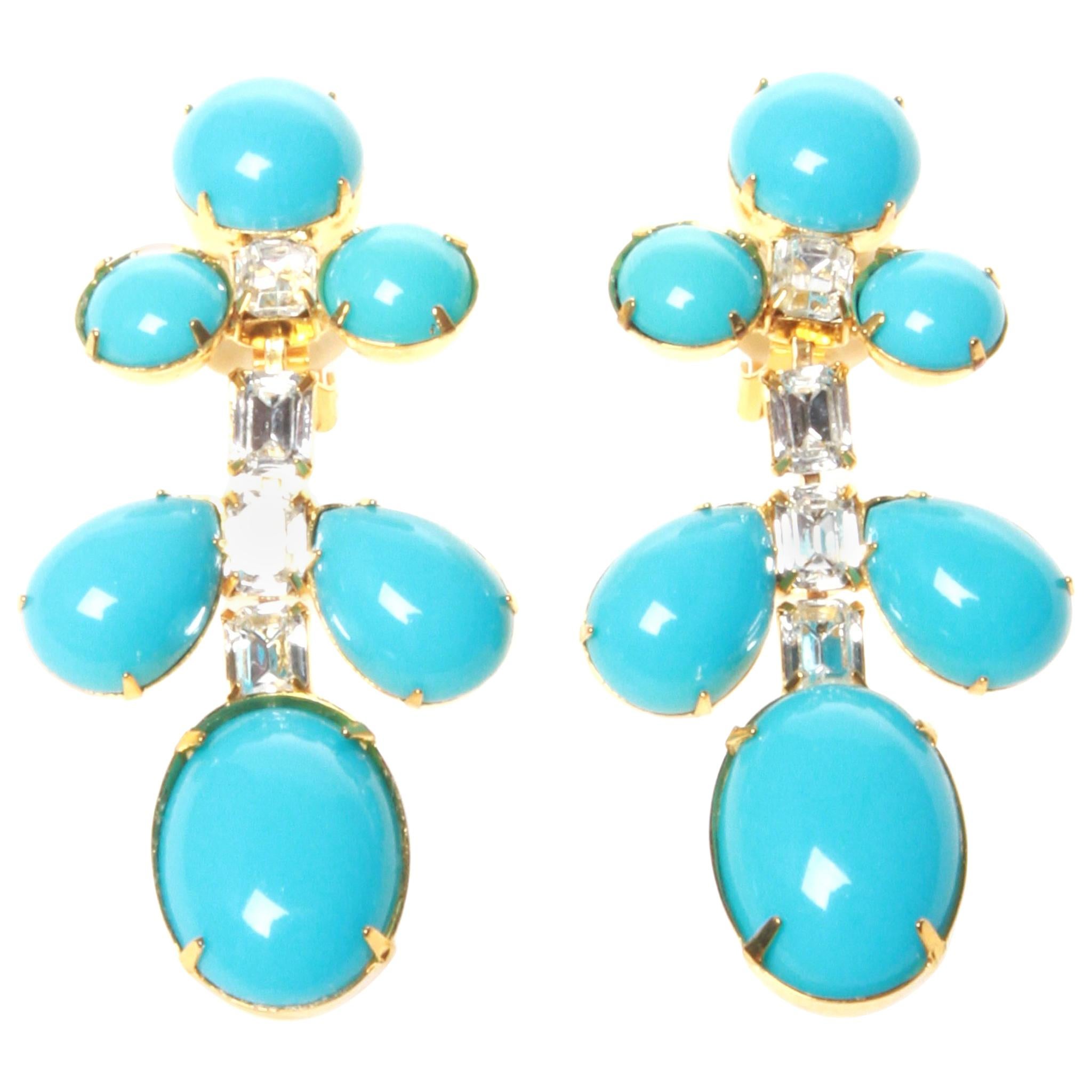 Kenneth Jay Lane Clip On Earrings For Sale