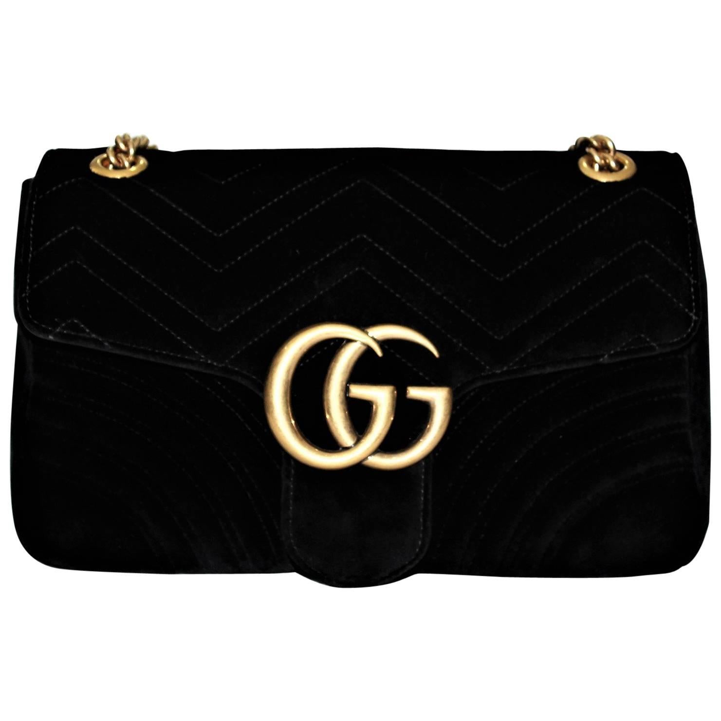 Gucci GG Marmont velvet shoulder bag