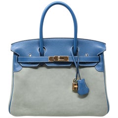 Suede Birkin - 16 For Sale on 1stDibs