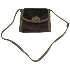 Vintage Emanuel Ungaro Chocolate Brown Pony Hair Crossbody bag