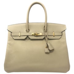 Hermes Birkin 35cm Parchmin Bag