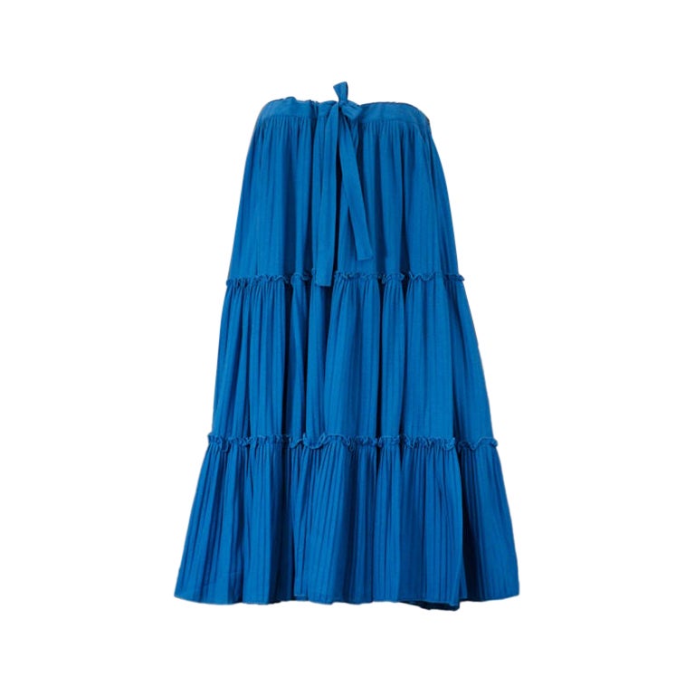 Marie Pierre Tattarachi Pleated Cotton Jersey Skirt