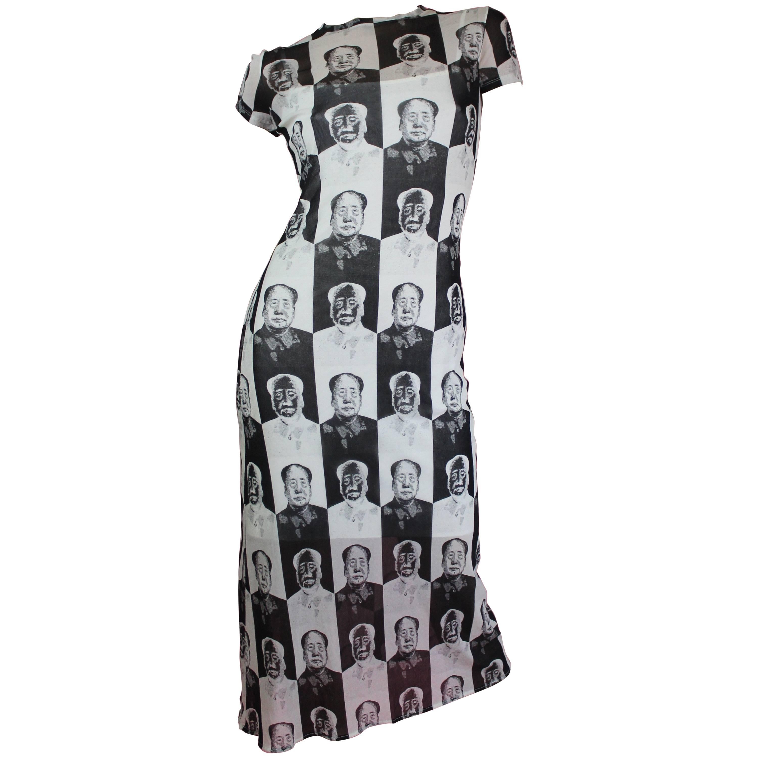 Vivienne Tam Mao Pop Art Maxi Dress, S / S 1995  For Sale