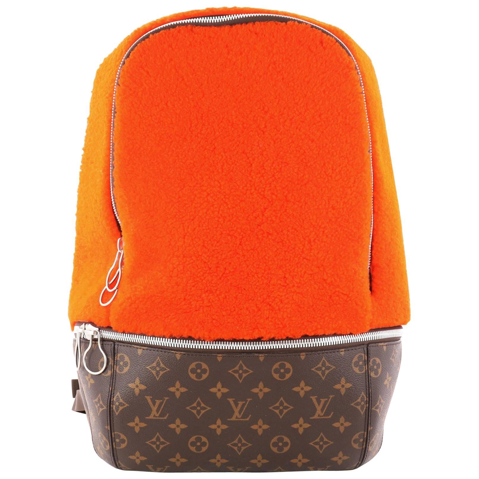 Louis Vuitton Limited Edition Marc Newson Backpack Shearling and Monogram Canvas