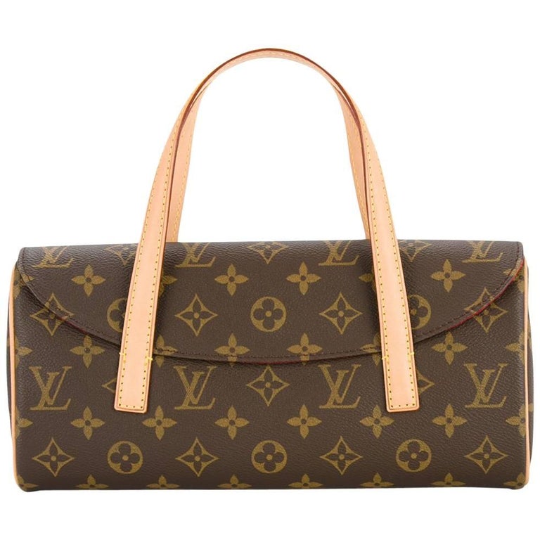 Brown Louis Vuitton Monogram One Handle Flap Satchel