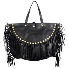 Black Valentino Rockabee Studded & Fringe Bag