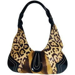 Emanuel Ungaro Animal Print Hobo Bag