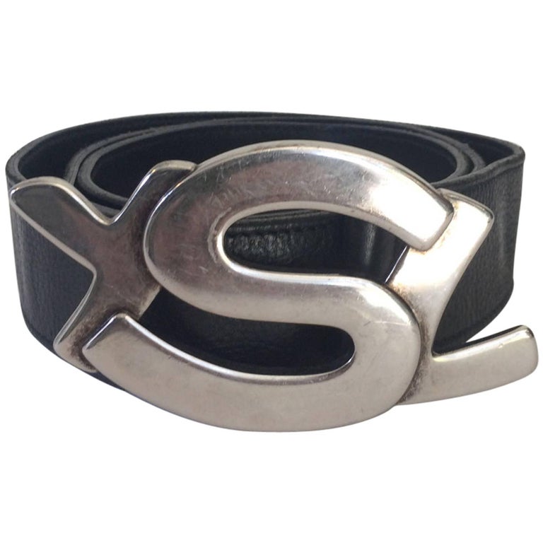 Large Yves Saint Laurent Unisex Art Nouveau Style Belt Buckle (item  #1382101)