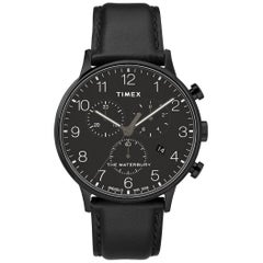 Timex Waterbury Black Chronograph Wristwatch