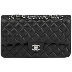 Chanel Black Quilted Lambskin Medium Classic Double Flap Bag, 2009